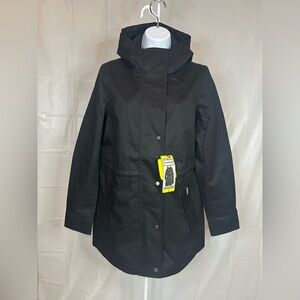 Hunter Original Rain Jacket Black Small Hooded Waterproof Smock NWT